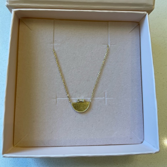 Catbird Jewelry - Jennie Kwon Half Moon Signet Necklace